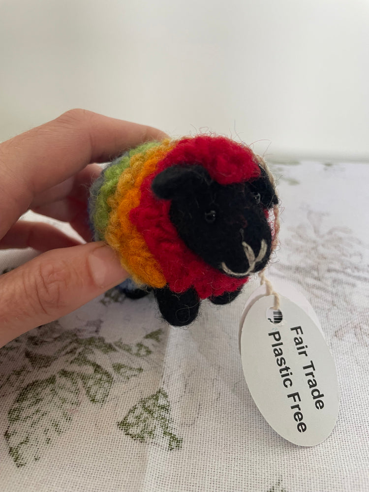 Wool Felt Rainbow Sheep