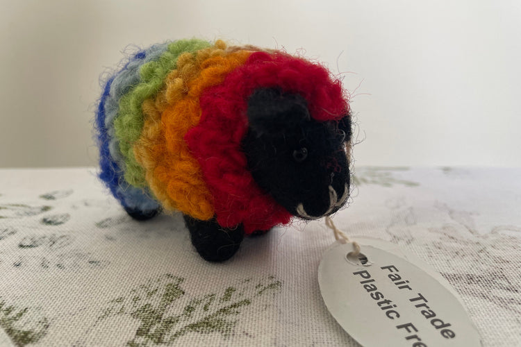 Wool Felt Rainbow Sheep