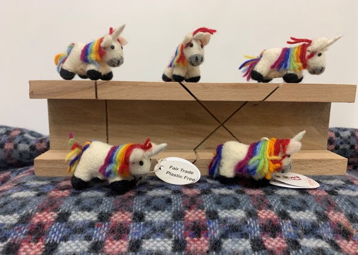 Wool Felt Rainbow Unicorn
