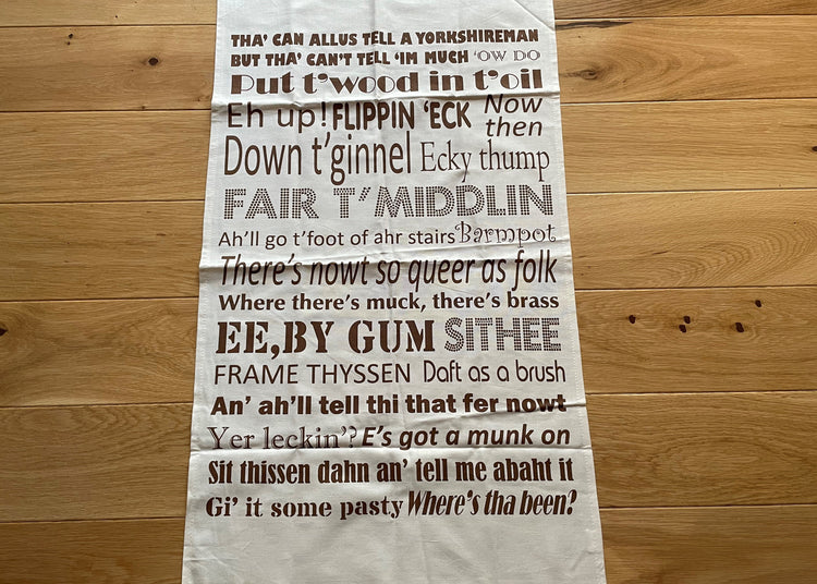 Yorkshire Dialect Tea Towel