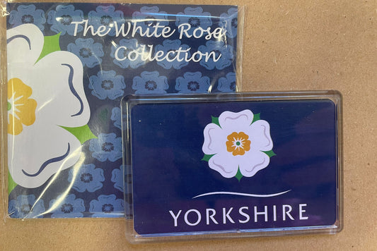 White Rose Fridge Magnet