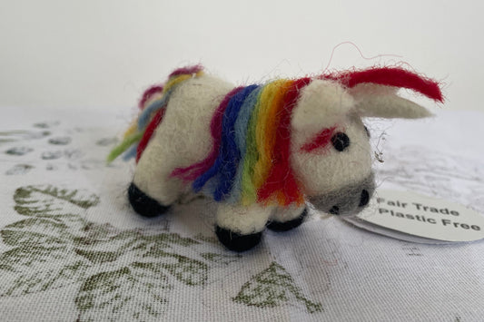 Wool Felt Rainbow Unicorn